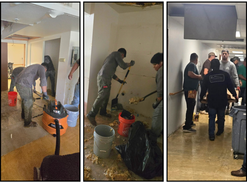 Wilshire Pacific, Overcoming obstacles during a flood in a renovation unit.